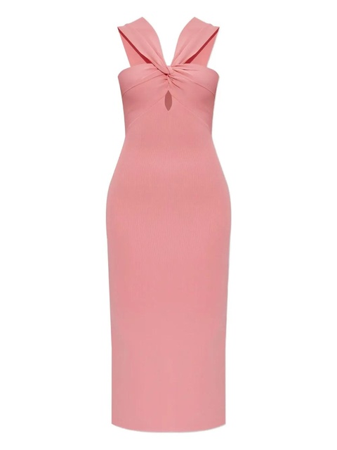 Cult Gaia Dawnette twist-neck midi dress - Pink - zdjęcie produktu nr 1