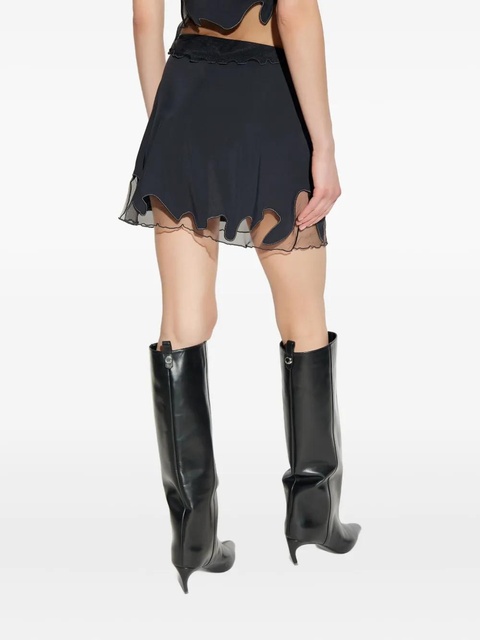 Diesel O-Lane-R1 tulle insert mini skirt - Black - zdjęcie produktu nr 2