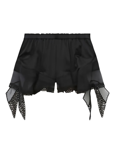 ISABEL MARANT Ildana lace-trimmed shorts - Black - zdjęcie produktu nr 1