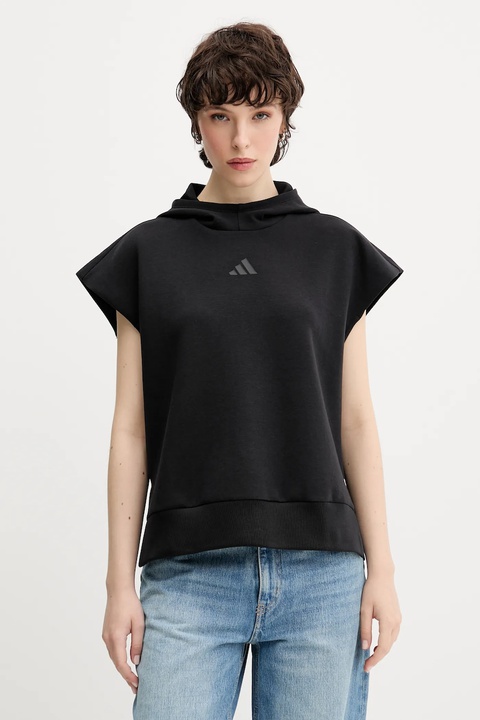 adidas bluza ALL SZN damska kolor czarny z kapturem gładka JM3785 - zdjęcie produktu nr 1