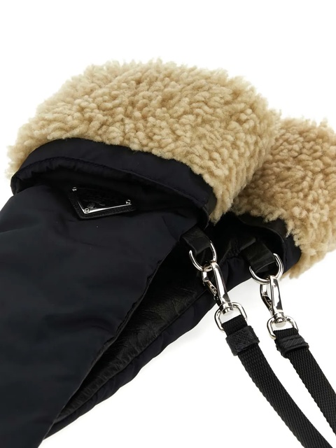 Prada logo mittens - Black - zdjęcie produktu nr 2