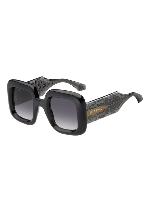 ETRO arm-embellishment square sunglasses - Black - zdjęcie produktu nr 1