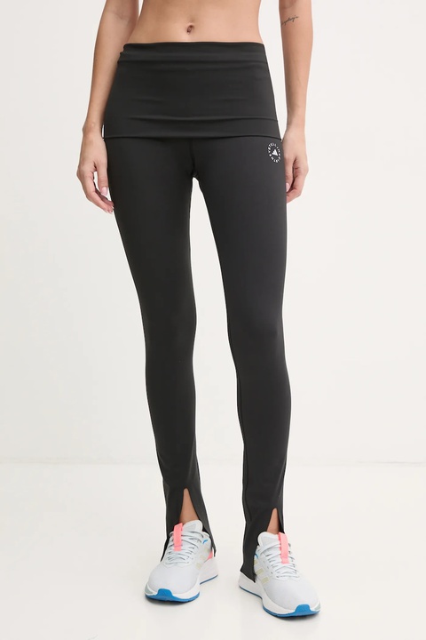 adidas by Stella McCartney legginsy treningowe TrueStrength kolor czarny gładkie IW0515 - zdjęcie produktu nr 1