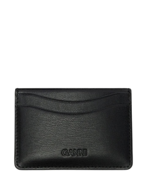 GANNI dog appliqué card holder - Black - zdjęcie produktu nr 2