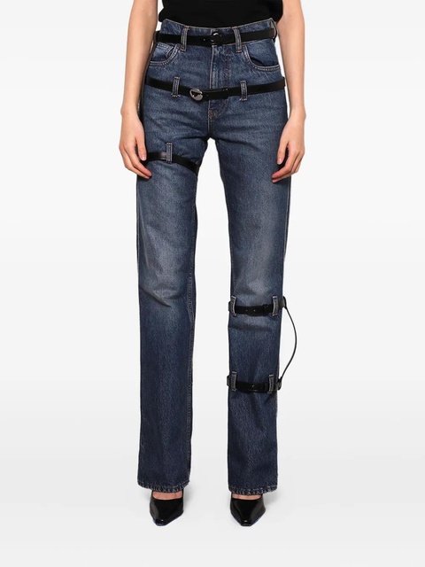 Coperni multi-belt five-pocket jeans - Blue - zdjęcie produktu nr 2