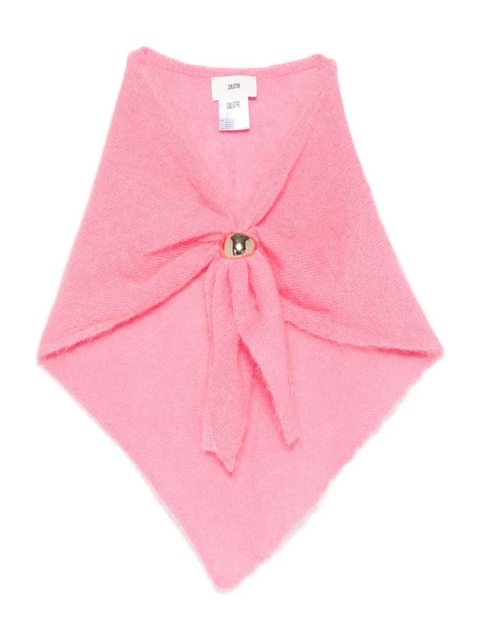 SOLOTRE ring-embellished scarf - Pink - zdjęcie produktu nr 1