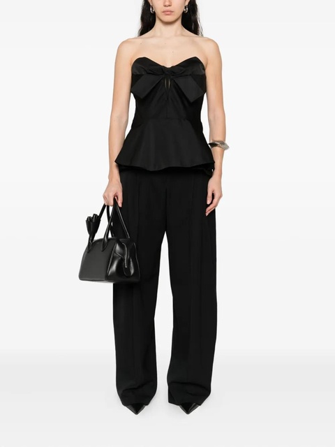 Alexander McQueen cotton tapered trousers - Black - zdjęcie produktu nr 2