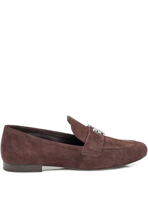 Tory Burch Eleanor logo-plaque loafers - Brown - zdjęcie produktu nr 1