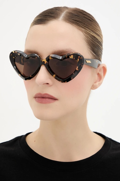 Bottega Veneta okulary przeciwsłoneczne damskie kolor brązowy BV1432S - zdjęcie produktu nr 1