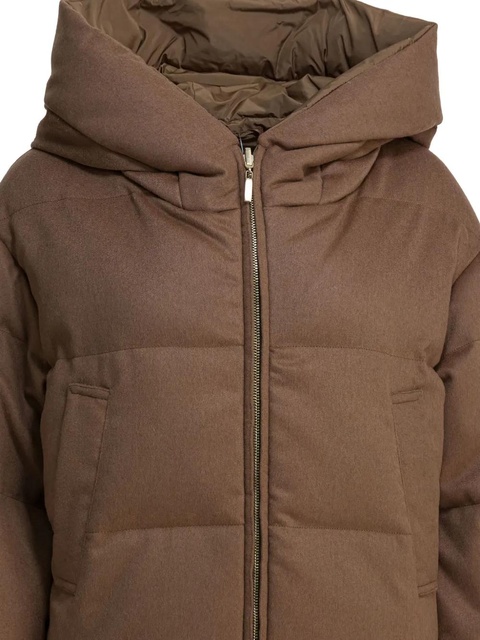 Max Mara reversible hooded zip down jacket - Brown - zdjęcie produktu nr 2