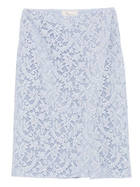 Blumarine lace floral midi skirt - Blue - zdjęcie produktu nr 1