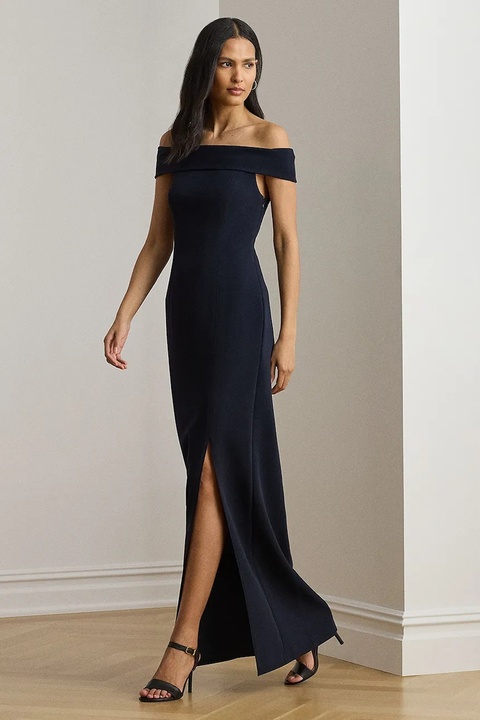 Lauren Ralph Lauren sukienka kolor granatowy maxi dopasowana 253982109 - zdjęcie produktu nr 1