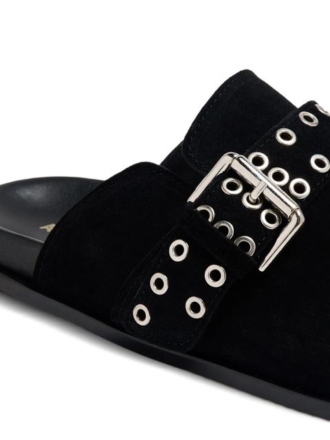 ALOHAS Halia eyelet-embellished mules - Black - zdjęcie produktu nr 2