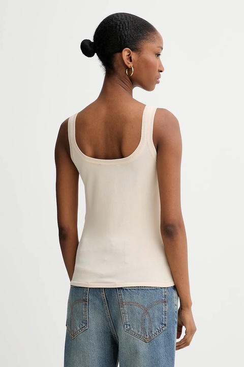 Blugirl Blumarine kardigan i top damski kolor beżowy lekki RF5235.MA39R - zdjęcie produktu nr 1