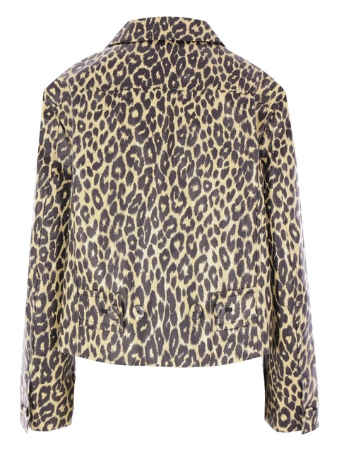 Jil Sander leopard-print jacket - Neutrals - zdjęcie produktu nr 1
