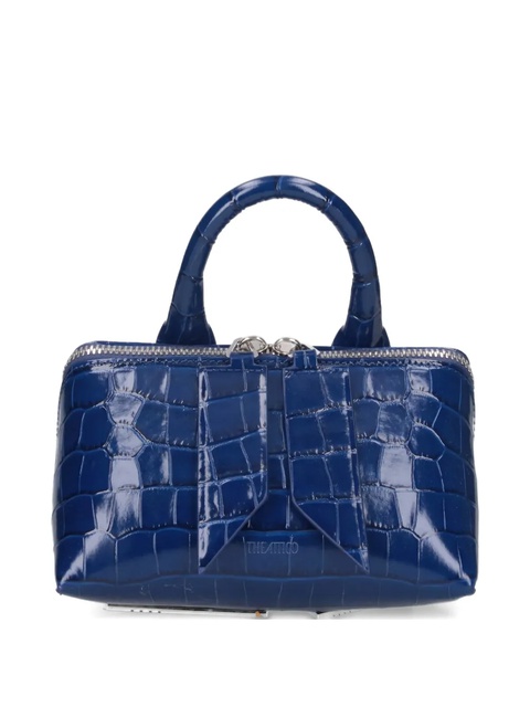 The Attico Friday crocodile-effect top-handle mini bag - Blue - zdjęcie produktu nr 1