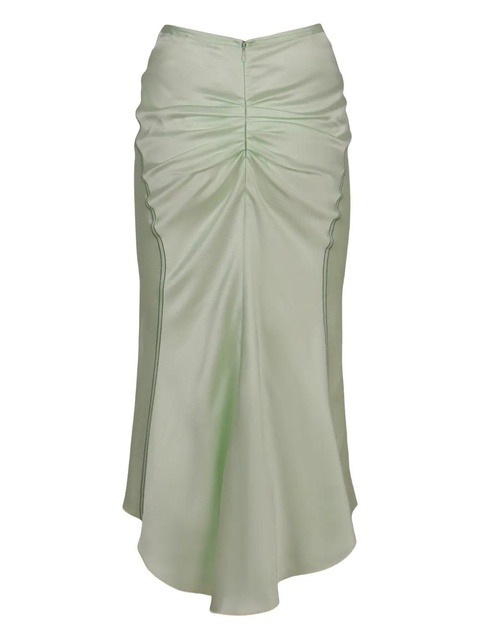 Victoria Beckham gathering midi skirt - Green - zdjęcie produktu nr 2