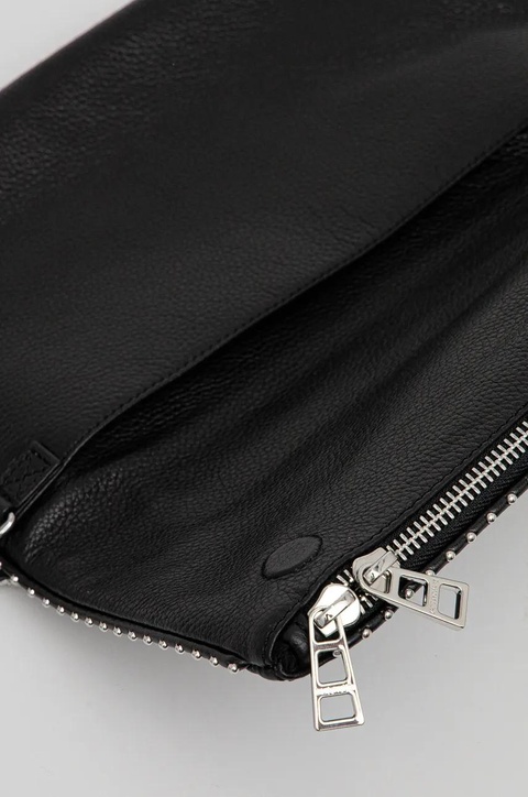 ZADIG&VOLTAIRE torebka skórzana kolor czarny LWBA00002 - zdjęcie produktu nr 2
