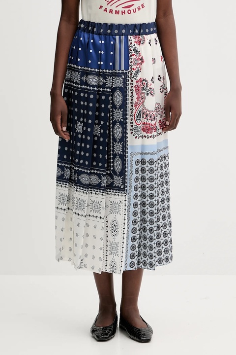 Weekend Max Mara spódnica LUNA kolor granatowy midi rozkloszowana 2525106021600 - zdjęcie produktu nr 1