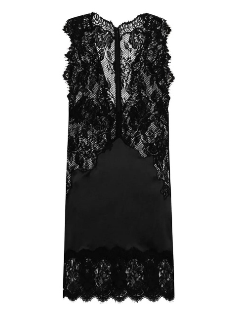 Dolce & Gabbana lace-trimmed slip mini dress - Black - zdjęcie produktu nr 2