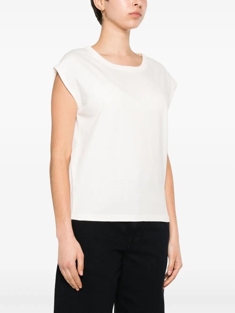LEMAIRE cap-sleeve jersey T-shirt - White - zdjęcie produktu nr 2