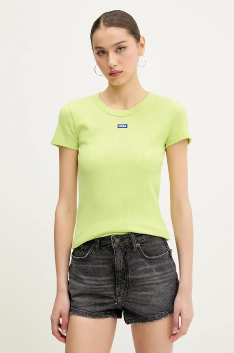 Hugo Blue t-shirt damski kolor zielony 50523924 - zdjęcie produktu nr 1