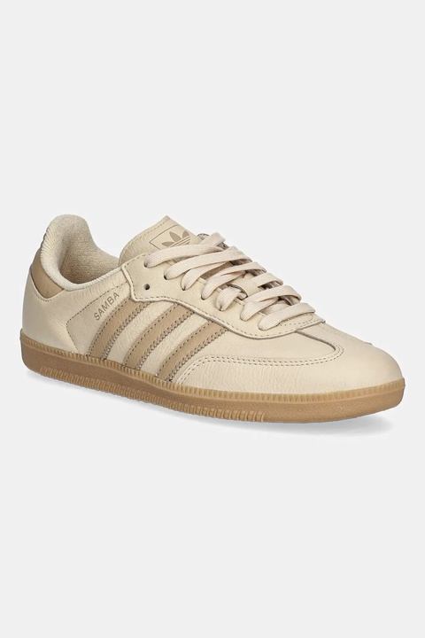 adidas Originals sneakersy skórzane Samba OG kolor beżowy JI3208 - zdjęcie produktu nr 1