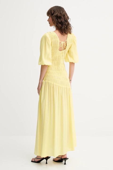 Never Fully Dressed sukienka Nara kolor żółty maxi rozkloszowana NFDDR3014 - zdjęcie produktu nr 2