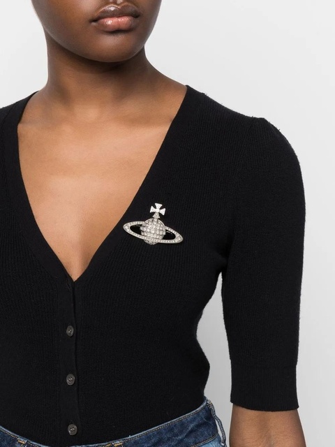Vivienne Westwood low relief brooch - Silver - zdjęcie produktu nr 2