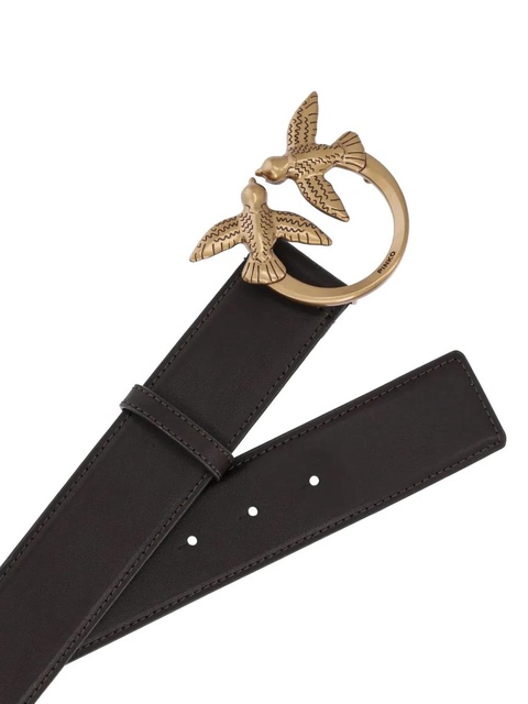 PINKO Love Birds leather belt - Brown - zdjęcie produktu nr 2