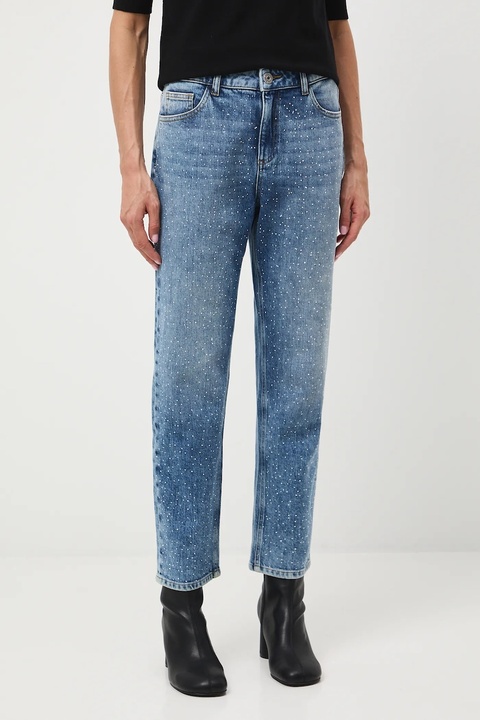 Medicine jeansy damskie kolor niebieski - zdjęcie produktu nr 1