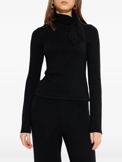 Cult Gaia Merida tie-neck sweater - Black - zdjęcie produktu nr 1