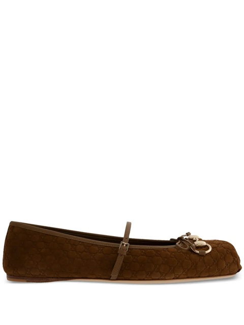 Gucci Horsebit ballet flats - Brown - zdjęcie produktu nr 1