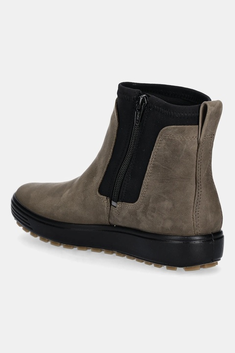 Ecco sztyblety Soft 7 Tred Chelsea Gtx kolor zielony na płaskim obcasie 450463-02559 - zdjęcie produktu nr 1