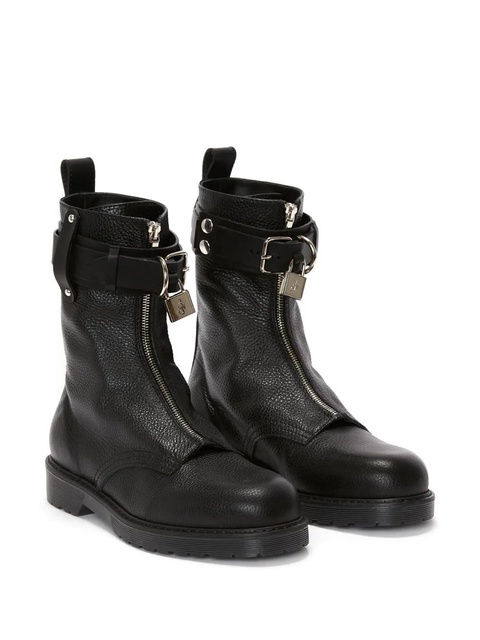 JW Anderson padlock combat boots - Black - zdjęcie produktu nr 2
