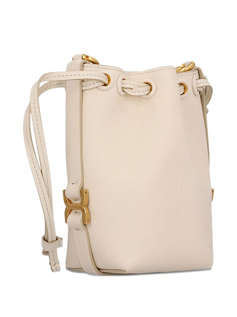 Chloé drawstring leather bucket bag - Neutrals - zdjęcie produktu nr 2
