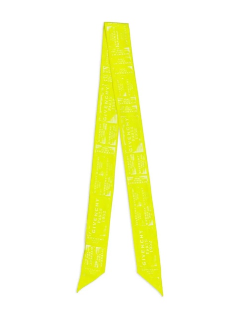 Givenchy graphic-print silk scarf - Yellow - zdjęcie produktu nr 2