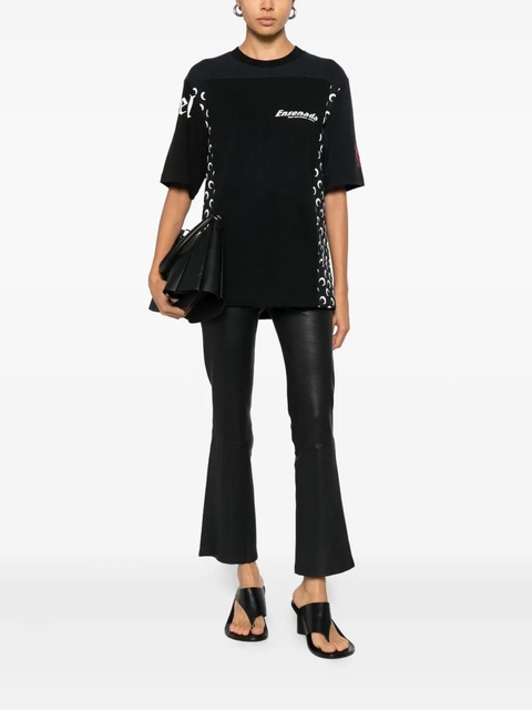 Marine Serre graphic-print T-shirt - Black - zdjęcie produktu nr 2