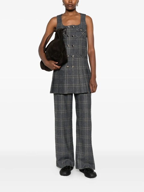 Maje checked tailored trousers - Grey - zdjęcie produktu nr 1