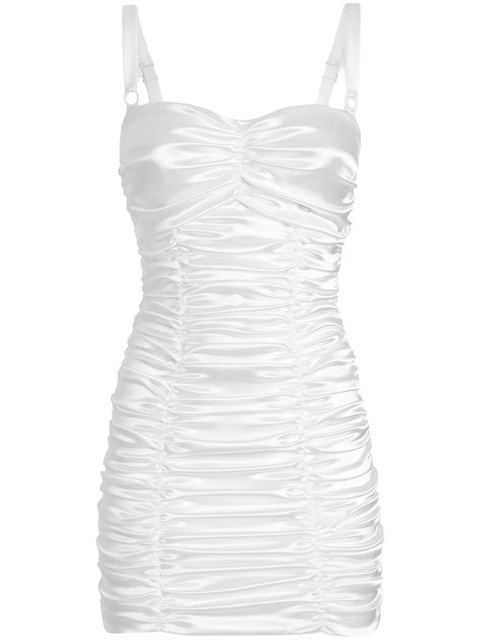 Dolce & Gabbana ruched mini dress - White - zdjęcie produktu nr 1