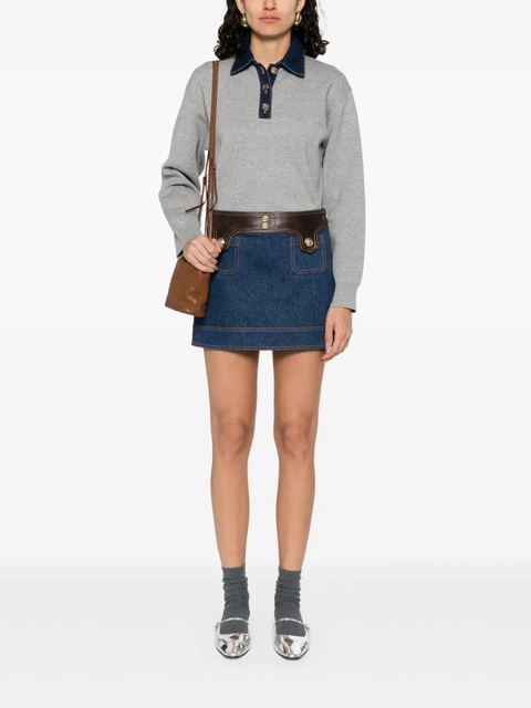 SANDRO denim mini skirt - Blue - zdjęcie produktu nr 2