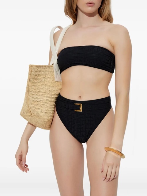 Balmain belted-waist bikini - Black - zdjęcie produktu nr 2