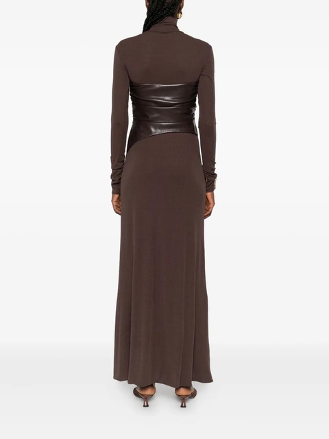 Nanushka turtleneck maxi dress - Brown - zdjęcie produktu nr 2
