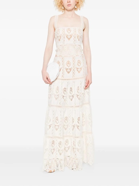 Johanna Ortiz lace tiered maxi skirt - Neutrals - zdjęcie produktu nr 2