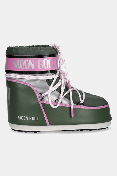 Moon Boot śniegowce MB ICON LOW SPACE RACING kolor zielony 80D1409650 GH01 - zdjęcie produktu nr 2