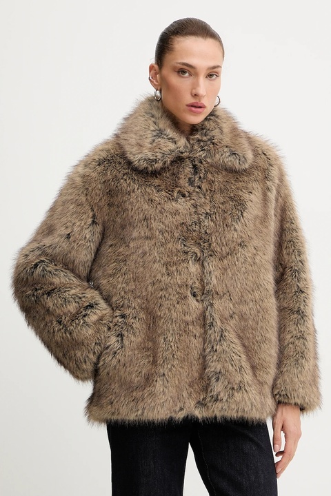 Liu Jo płaszcz kolor zielony MF5232 E1095 - zdjęcie produktu nr 1