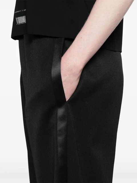 MM6 Maison Margiela drawstring straight-leg trousers - Black - zdjęcie produktu nr 2