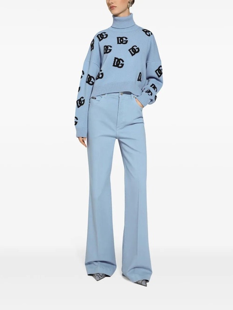 Dolce & Gabbana DNA logo embroidered sweater - Blue - zdjęcie produktu nr 2