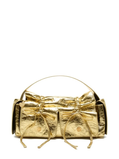 Acne Studios drawstring leather shoulder bag - Gold - zdjęcie produktu nr 1