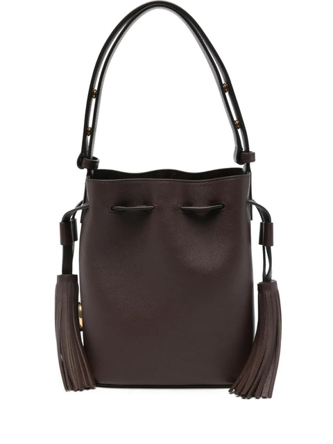 Valentino Garavani tassel-detail leather bucket bag - Brown - zdjęcie produktu nr 1